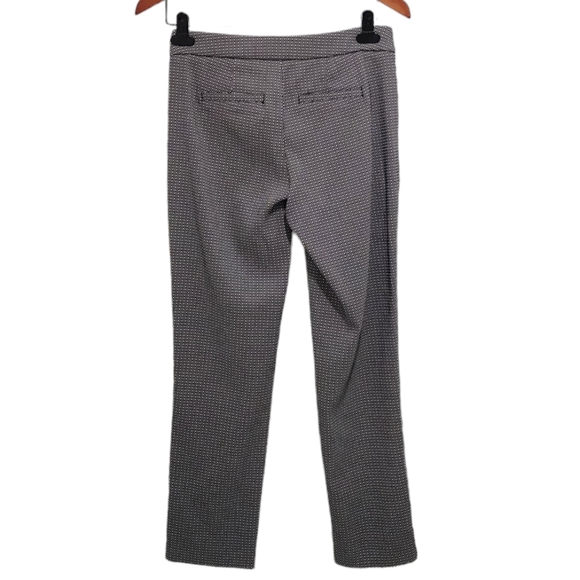 Nydj Straight Leg Trouser Print Black White 0 - Picture 2 of 11